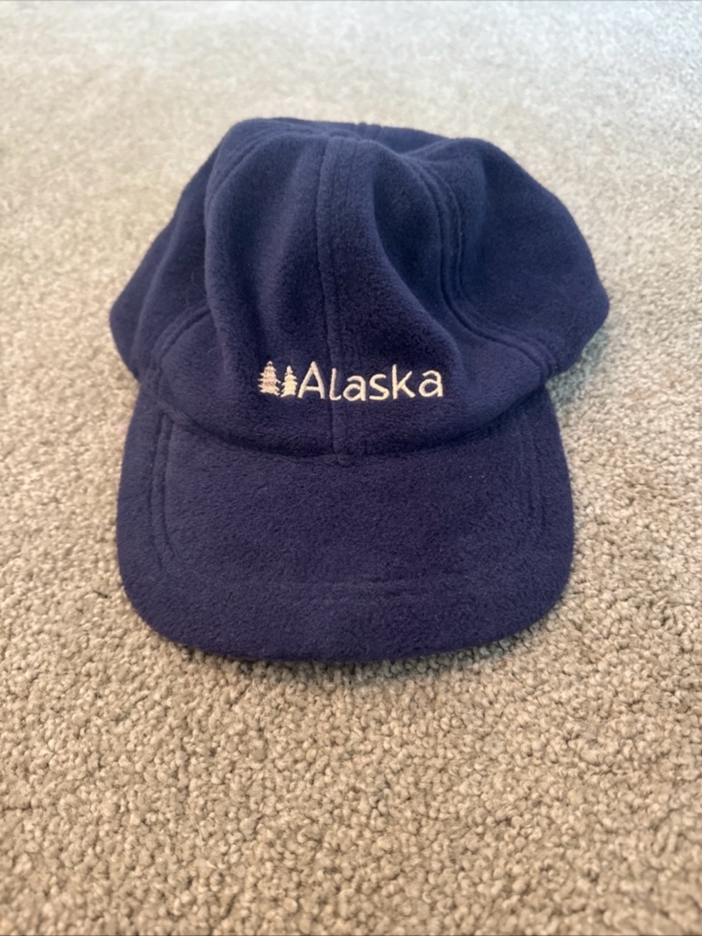 Vintage Arctic Circle Enterprises Alaska Fleece Bucket Hat Navy Blue
